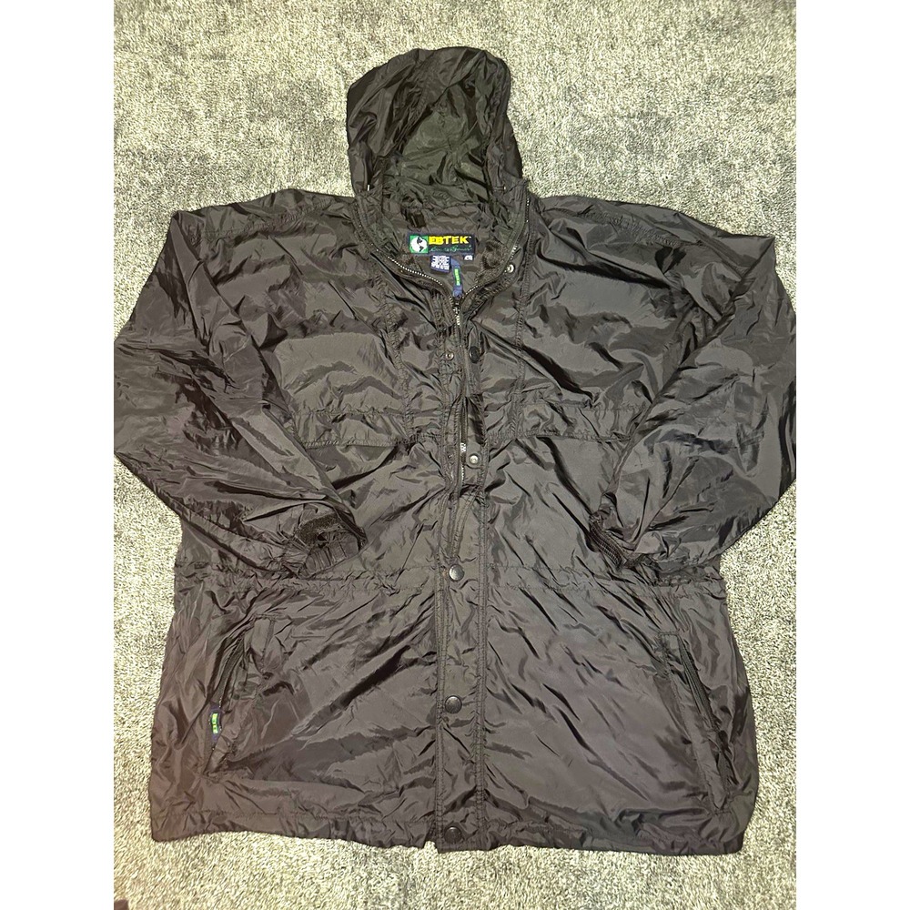Vintage Eddie Bauer EBTEK Packable Parka in black.